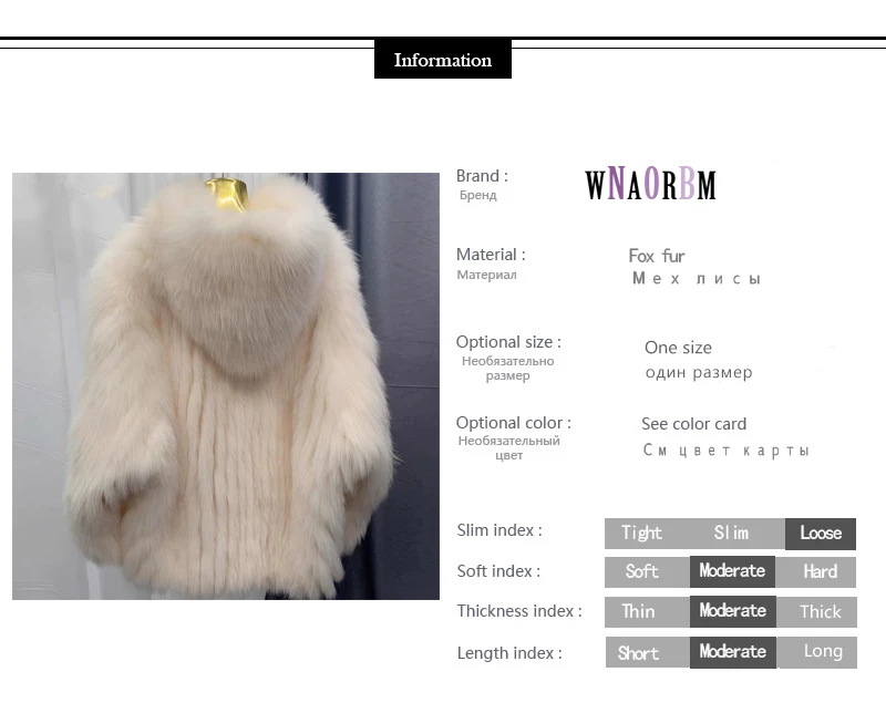 Real Fox Fur Woven Hooded Jacket for Women, Made of High-Quality Fox Fur, Thick Jacket, Warm Clothes with Lining Inside