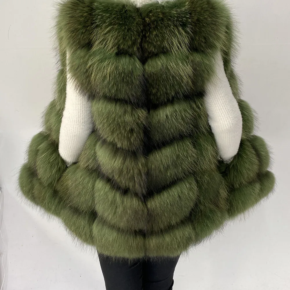 Real Fur Raccoon Vest Natural Fur Coat For Jacket Female Coats Vest Waistcoat Long Fur Coats Real Fur Coat Fox Vest Jacket