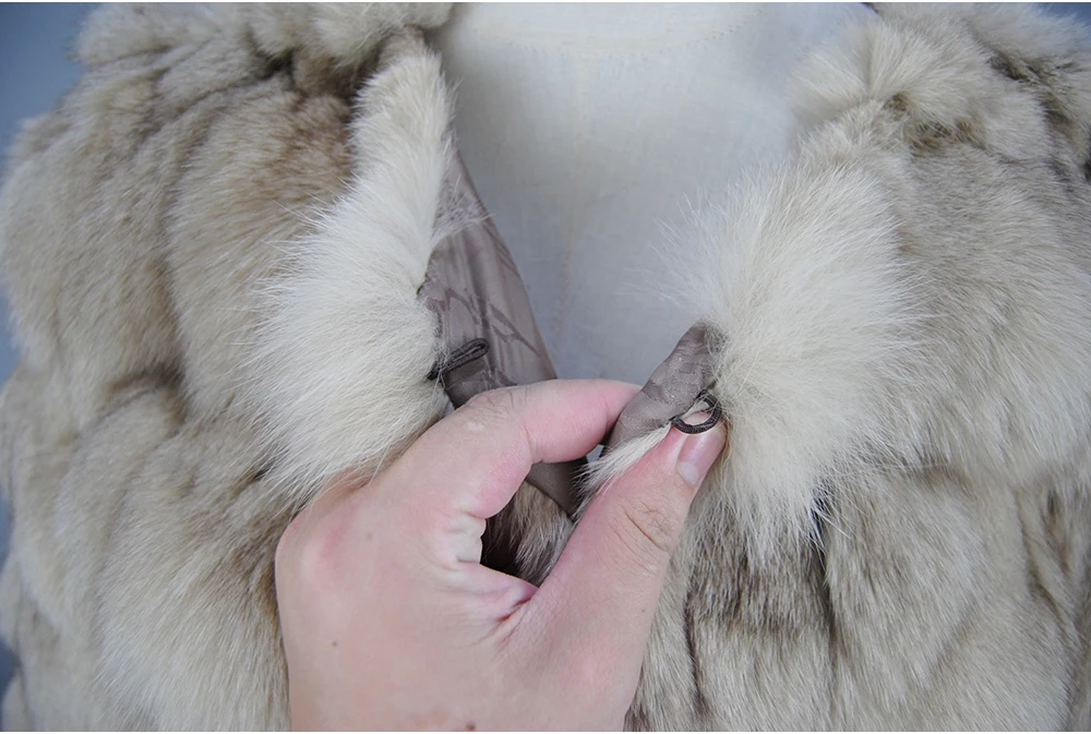 2026 New Style Real Fur Coat 100% Natural Fur Jacket Female Winter Warm Leather Fox Fur Coat High Quality Fur Vest