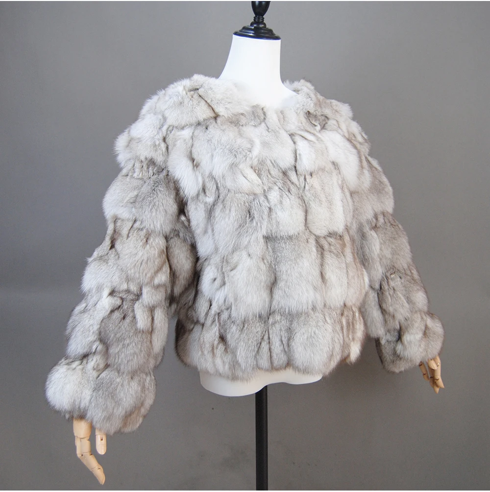 2026 New Style Real Fur Coat 100% Natural Fur Jacket Female Winter Warm Leather Fox Fur Coat High Quality Fur Vest