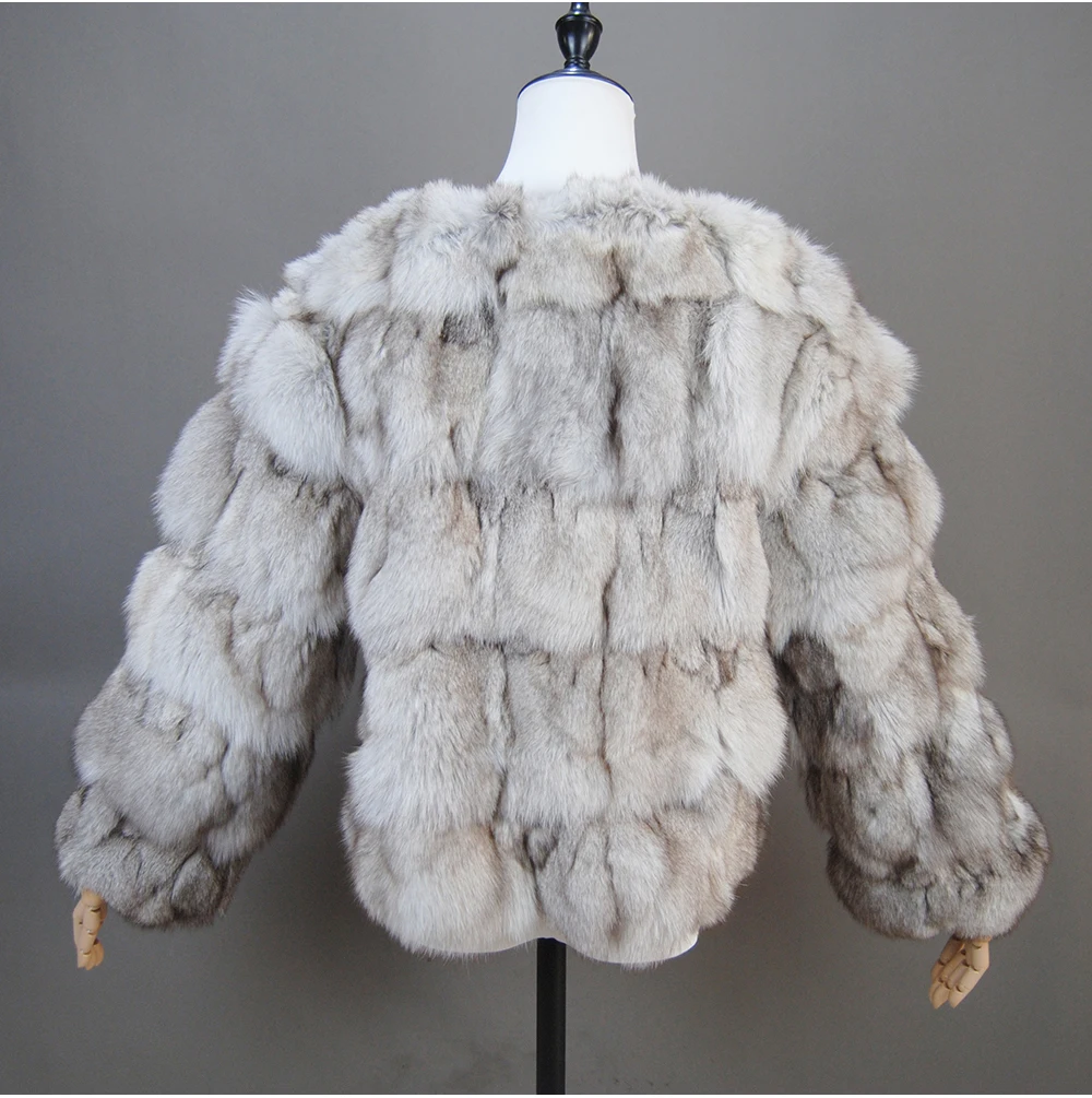 2026 New Style Real Fur Coat 100% Natural Fur Jacket Female Winter Warm Leather Fox Fur Coat High Quality Fur Vest