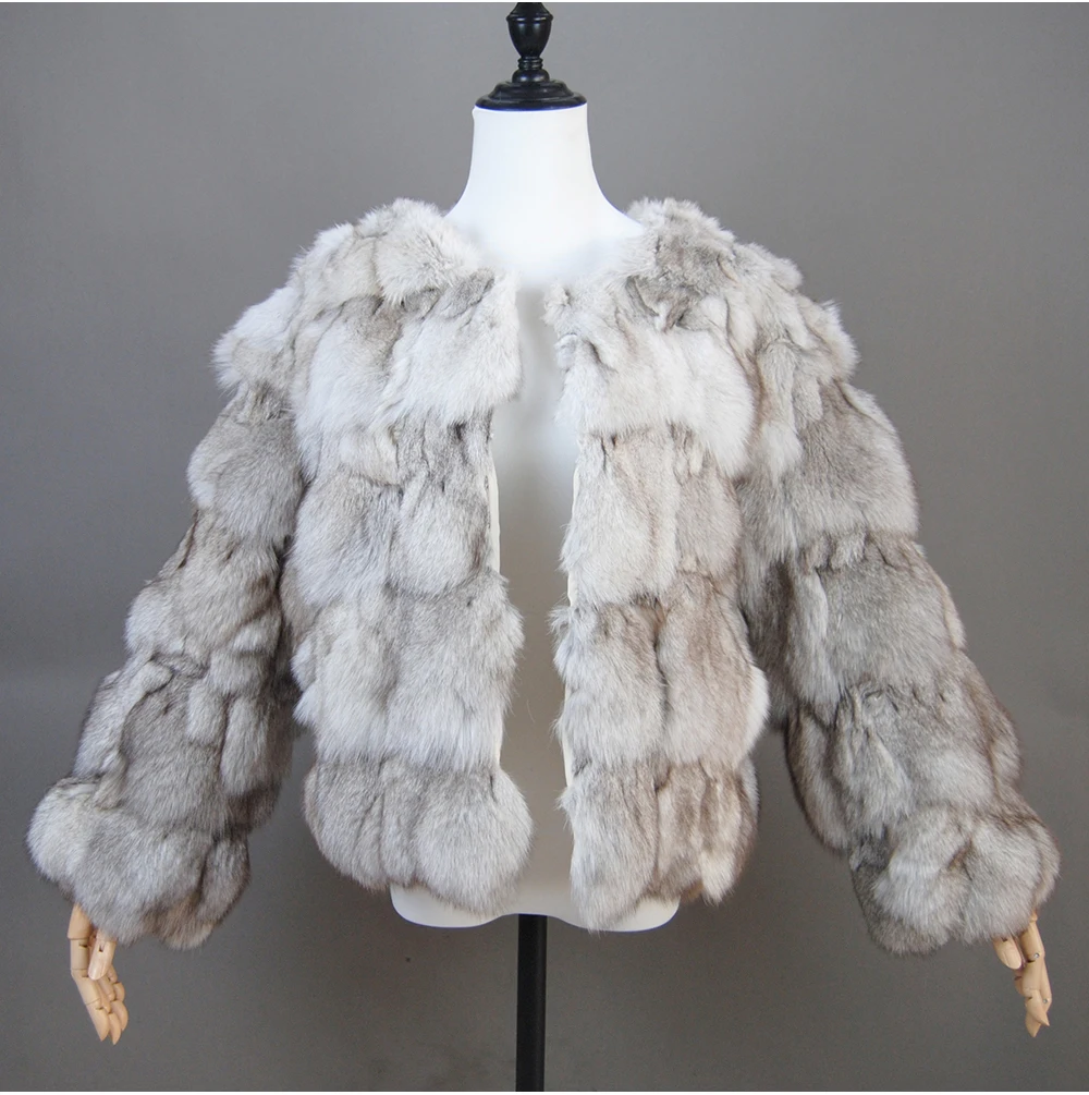 2026 New Style Real Fur Coat 100% Natural Fur Jacket Female Winter Warm Leather Fox Fur Coat High Quality Fur Vest