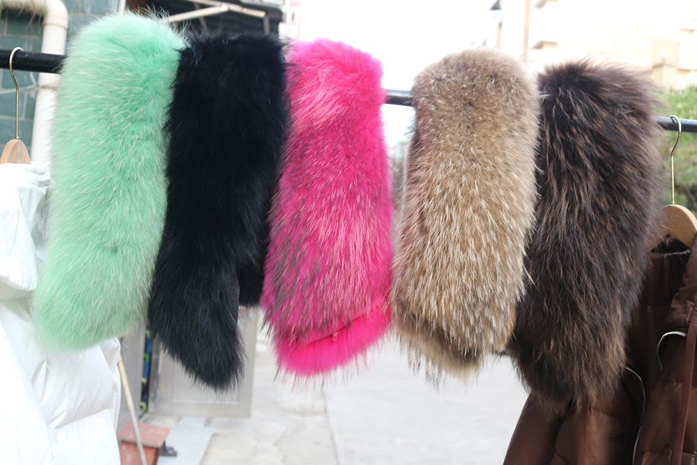 2026 New Fashion Loose Winter Women 90% Duck Down Jacket Natural Real Raccoon Fur Big Collar Coat Thick Warm Streetwear