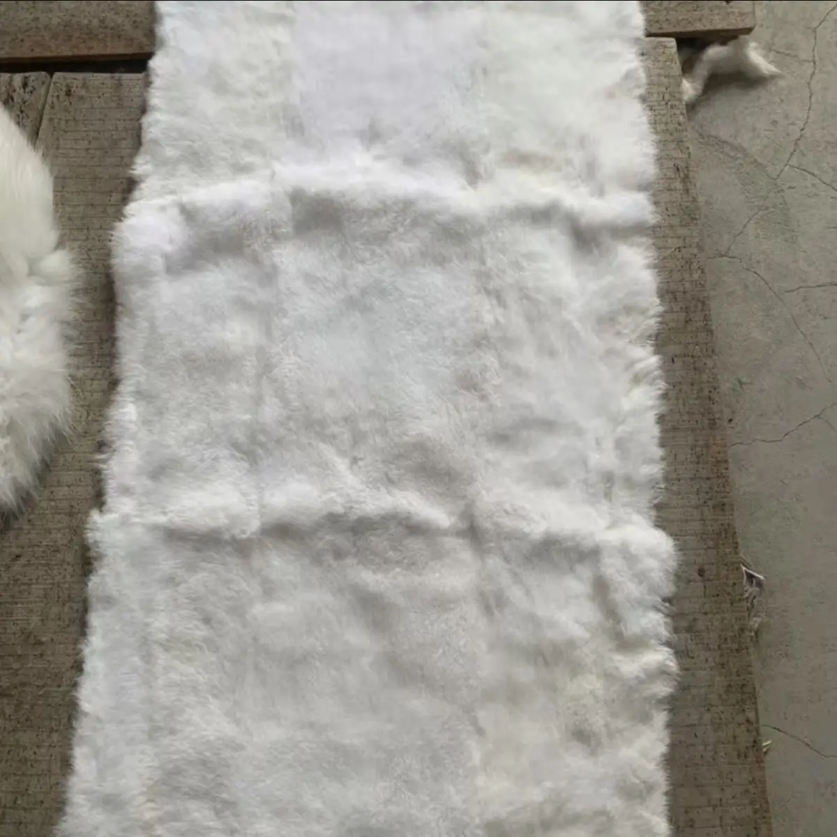 China Factory Wholesale Price Tanned Rabbit Skins Real Rabbit Fur Plate High Quality Rabbit Fur Skin 50*100