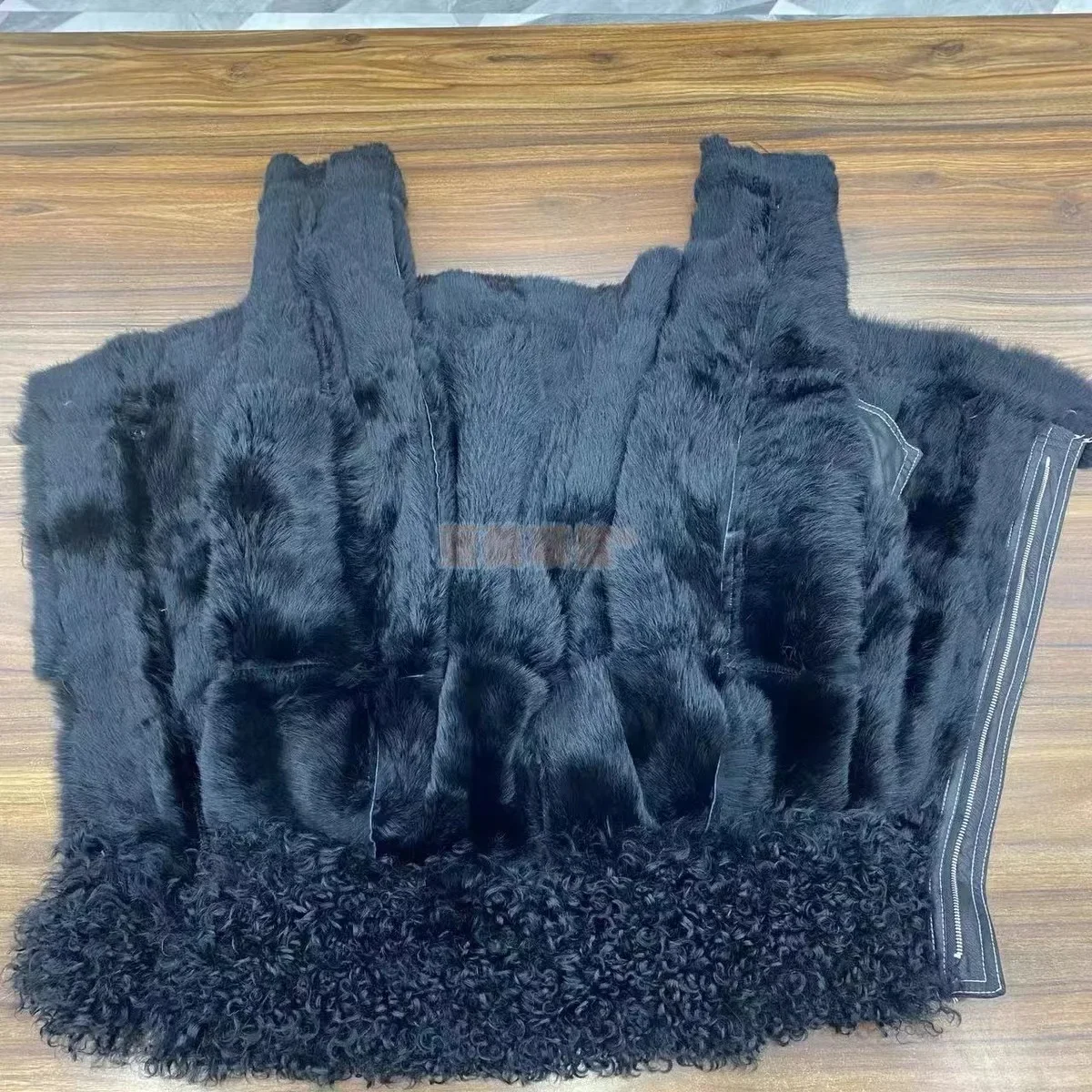 Real Rex rabbit fur Coats With Genuine Sheepskin Leather Wholeskin Natural rabbit fur Jacket Outwear Luxury Women Winter New