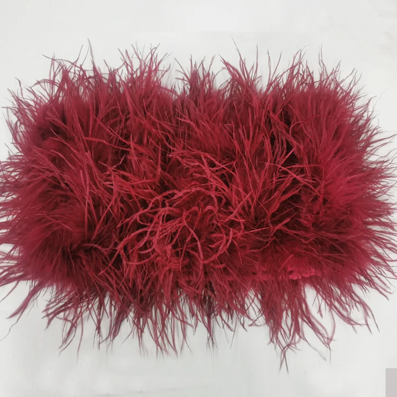 Length 22cm 100% Natural Ostrich Hair Bra Underwear Women's Fur Coat Real Ostrich Fur Coat Fur Mini Skirt Customization
