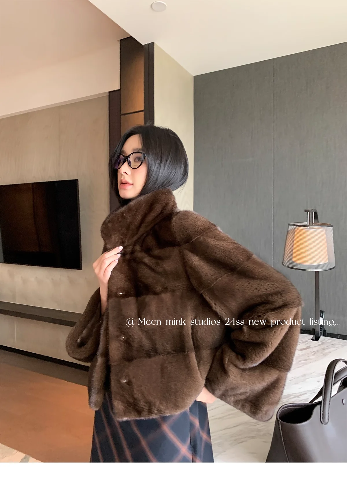 HDHOHR 2026 New Natural Mink Fur Coat Women Real Mink Fur Coat OutwearPark With Fur High Quality Female Warm Thick Winter Jacket