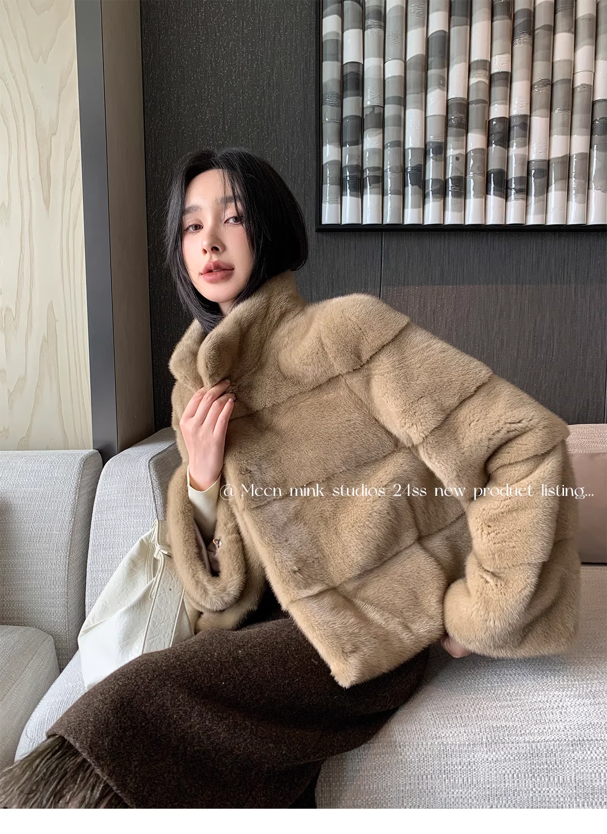 HDHOHR 2026 New Natural Mink Fur Coat Women Real Mink Fur Coat OutwearPark With Fur High Quality Female Warm Thick Winter Jacket