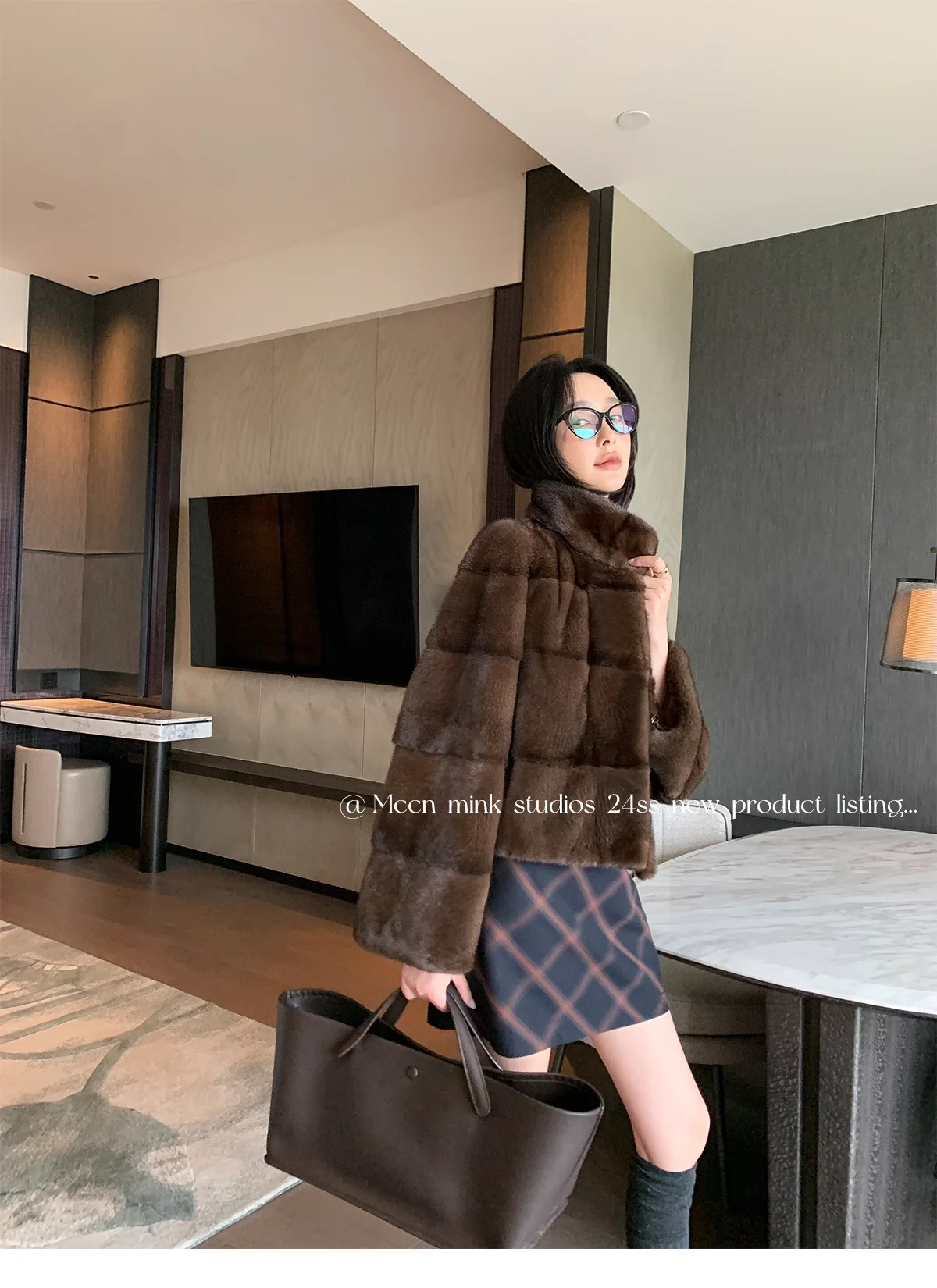 HDHOHR 2026 New Natural Mink Fur Coat Women Real Mink Fur Coat OutwearPark With Fur High Quality Female Warm Thick Winter Jacket