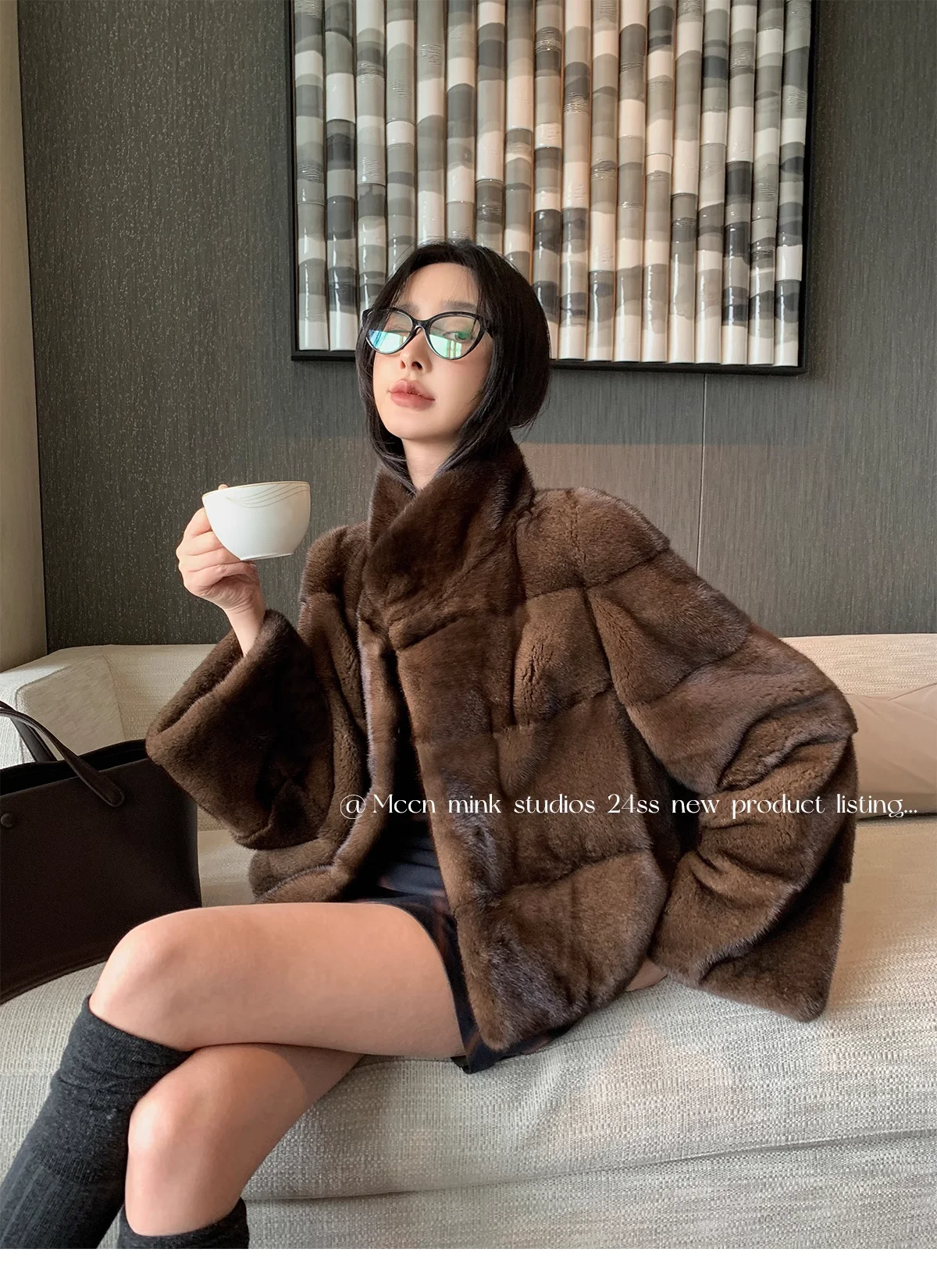 HDHOHR 2026 New Natural Mink Fur Coat Women Real Mink Fur Coat OutwearPark With Fur High Quality Female Warm Thick Winter Jacket