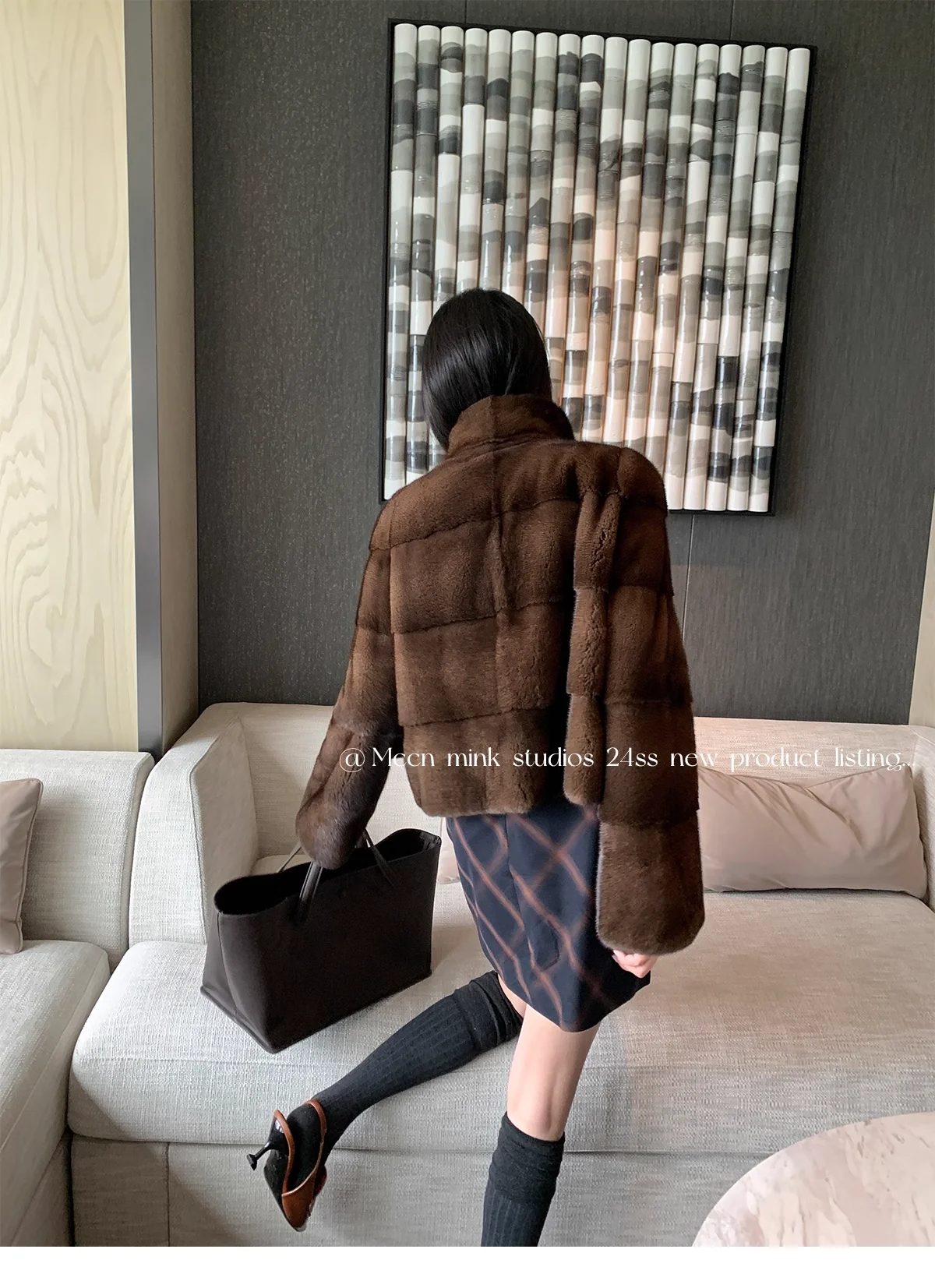 HDHOHR 2026 New Natural Mink Fur Coat Women Real Mink Fur Coat OutwearPark With Fur High Quality Female Warm Thick Winter Jacket