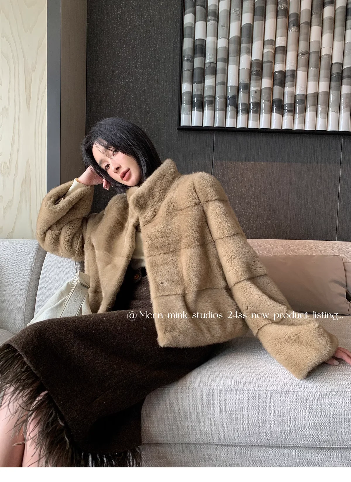 HDHOHR 2026 New Natural Mink Fur Coat Women Real Mink Fur Coat OutwearPark With Fur High Quality Female Warm Thick Winter Jacket