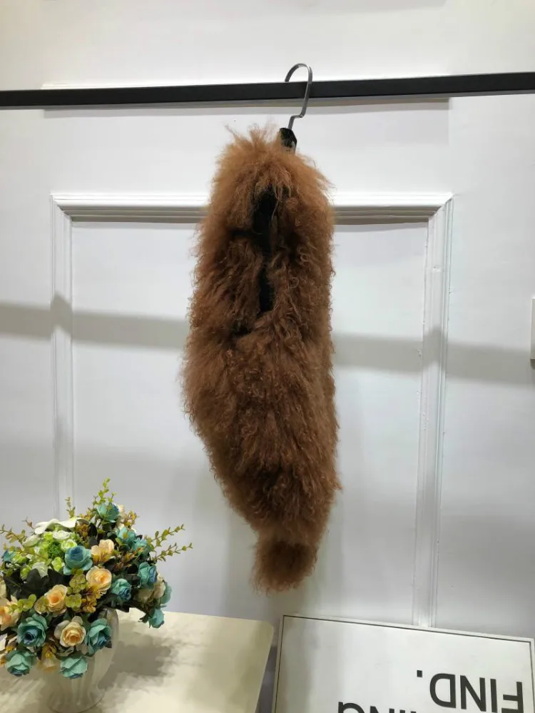 V neck Natural 100% Pure Mogolia Fur Vest Genuine Real Sheep Fur Gilet Hot Basic Match Short New Drop Shipping Fur Coat tsr855