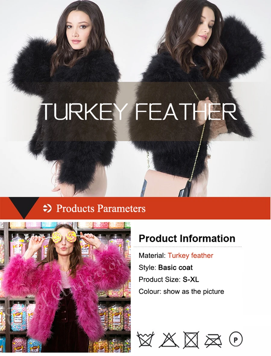 New Season's 100% Fluffy Feather Fever Fur Jackets Handmade Knitted Genuine Ostrich Fur Coat Women Retail Natural Fur Jacket