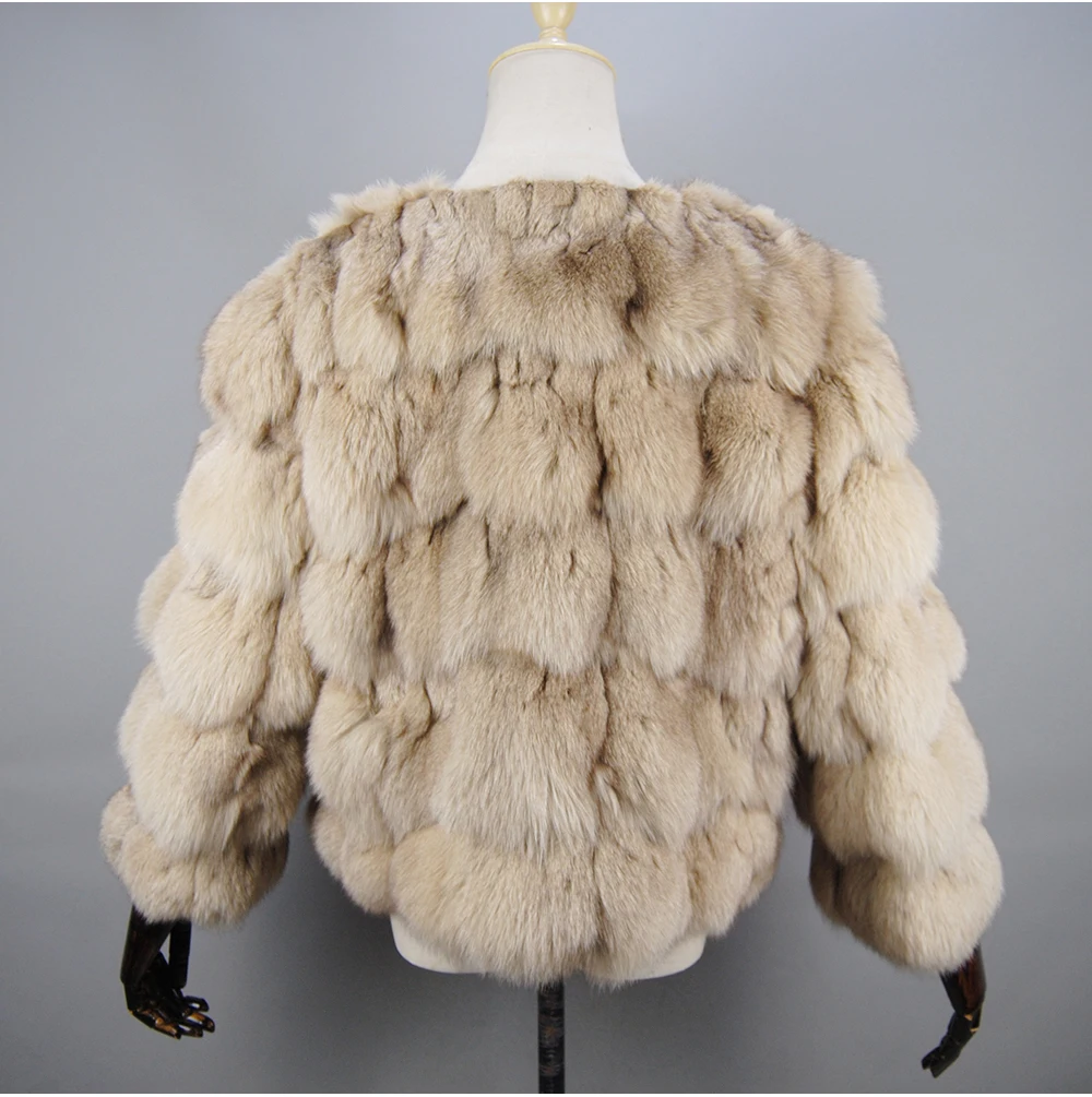 2026 New Style Real Fur Coat 100% Natural Fur Jacket Female Winter Warm Leather Fox Fur Coat High Quality Fur Vest