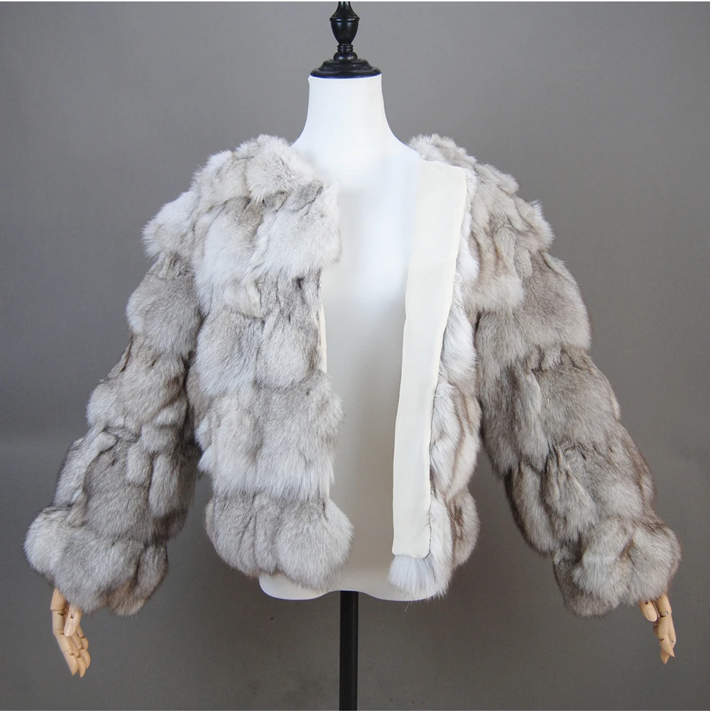 2026 New Style Real Fur Coat 100% Natural Fur Jacket Female Winter Warm Leather Fox Fur Coat High Quality Fur Vest