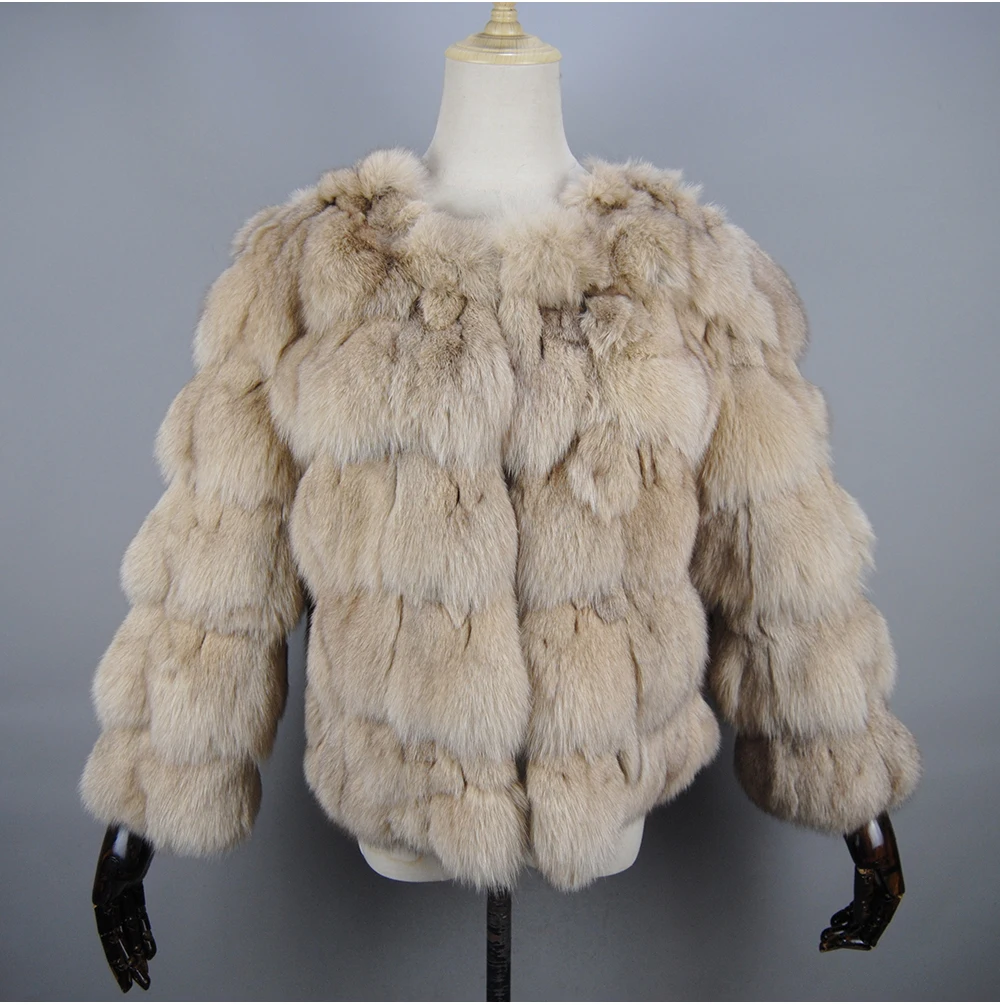 2026 New Style Real Fur Coat 100% Natural Fur Jacket Female Winter Warm Leather Fox Fur Coat High Quality Fur Vest