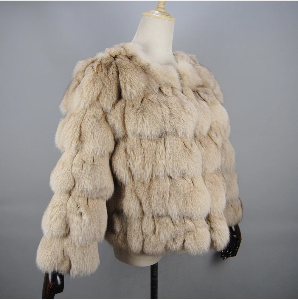 2026 New Style Real Fur Coat 100% Natural Fur Jacket Female Winter Warm Leather Fox Fur Coat High Quality Fur Vest