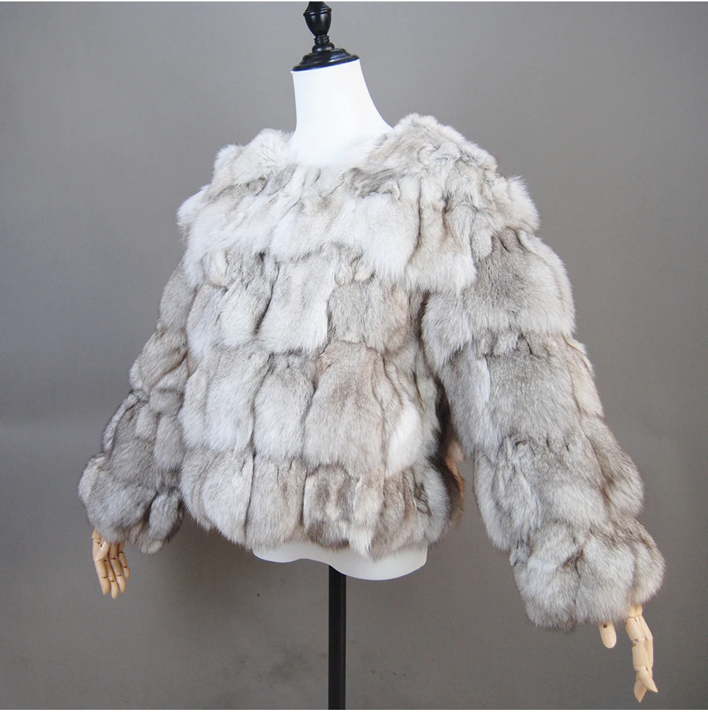 2026 New Style Real Fur Coat 100% Natural Fur Jacket Female Winter Warm Leather Fox Fur Coat High Quality Fur Vest