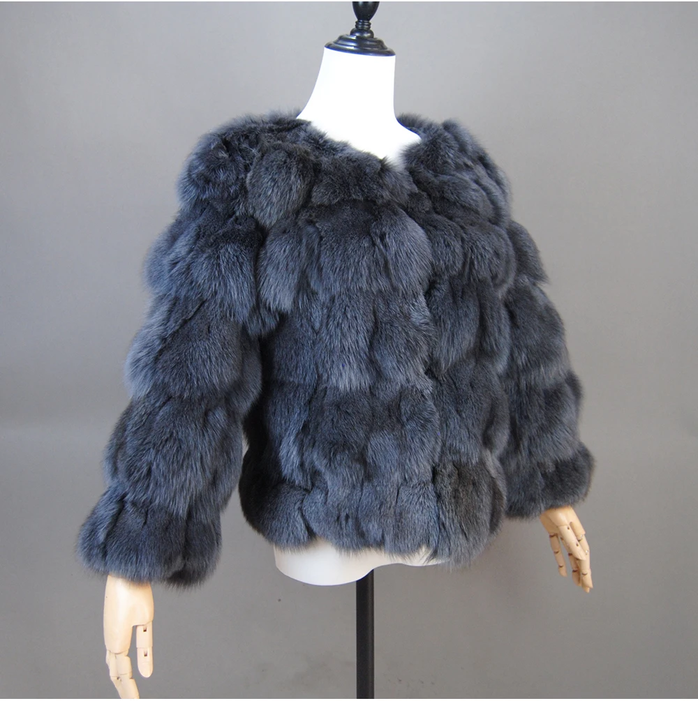 2026 New Style Real Fur Coat 100% Natural Fur Jacket Female Winter Warm Leather Fox Fur Coat High Quality Fur Vest