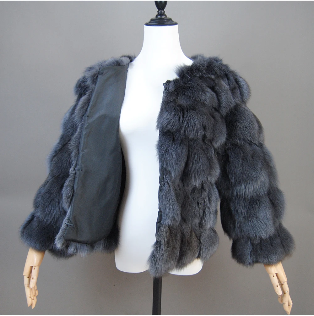 2026 New Style Real Fur Coat 100% Natural Fur Jacket Female Winter Warm Leather Fox Fur Coat High Quality Fur Vest