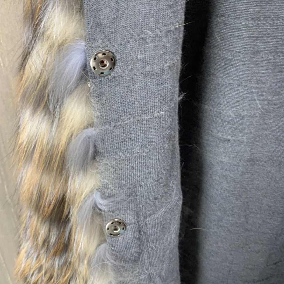 Ladies Long Real Fox Fur Coat Natural Silver Red Fox Fur Light Warm High Quality Fashionable Ladies Jacket 90cm