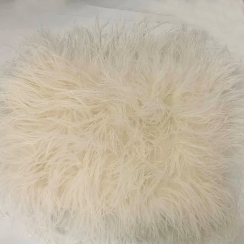 New 100% Natural Ostrich Hair Bra Wedding Underwear Women's Fur Coat Long Feather Top Lady Shirt Wrap Sexy Party Length 30 cm