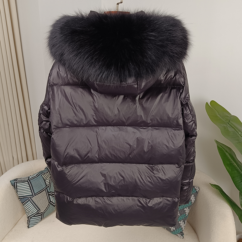 OFTBUY 2023 Winter Jacket Women Real Fox Fur Raccoon Fur Collar Hooded Thick Warm Duck Down Long Streetwear Outerwear Detachable