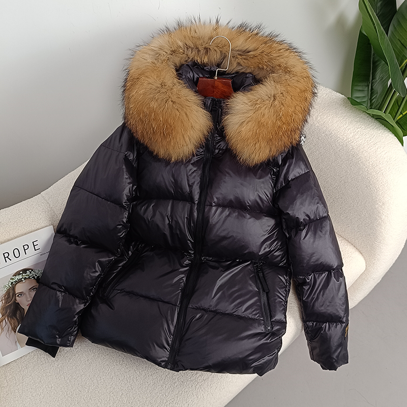 OFTBUY 2023 Winter Jacket Women Real Fox Fur Raccoon Fur Collar Hooded Thick Warm Duck Down Long Streetwear Outerwear Detachable