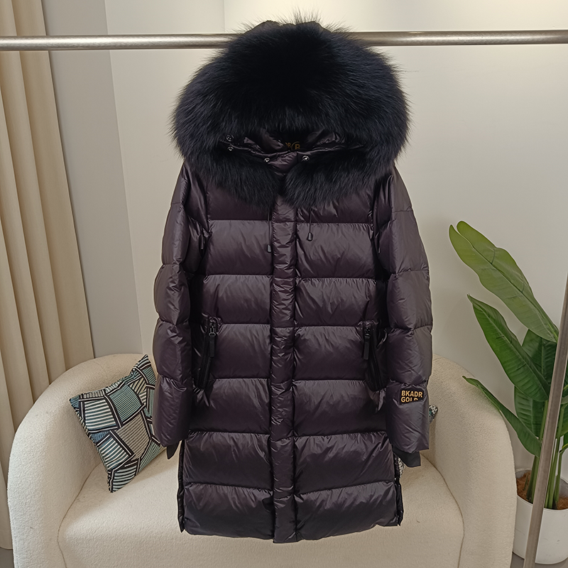 OFTBUY 2023 Winter Jacket Women Real Fox Fur Raccoon Fur Collar Hooded Thick Warm Duck Down Long Streetwear Outerwear Detachable