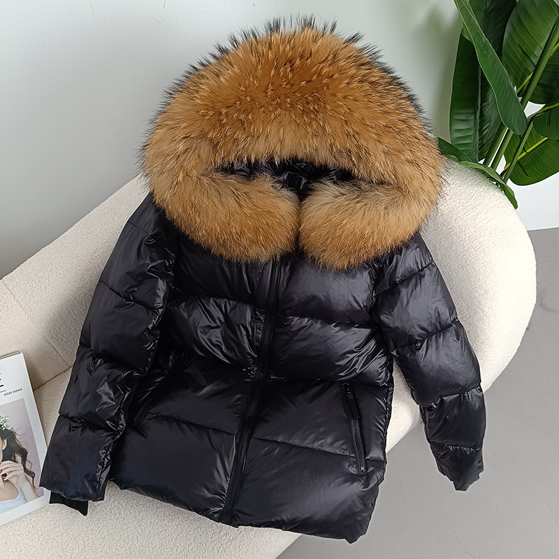 OFTBUY 2023 Winter Jacket Women Real Fox Fur Raccoon Fur Collar Hooded Thick Warm Duck Down Long Streetwear Outerwear Detachable