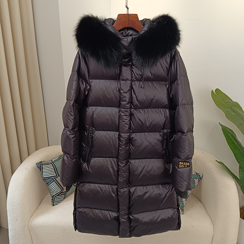 OFTBUY 2023 Winter Jacket Women Real Fox Fur Raccoon Fur Collar Hooded Thick Warm Duck Down Long Streetwear Outerwear Detachable