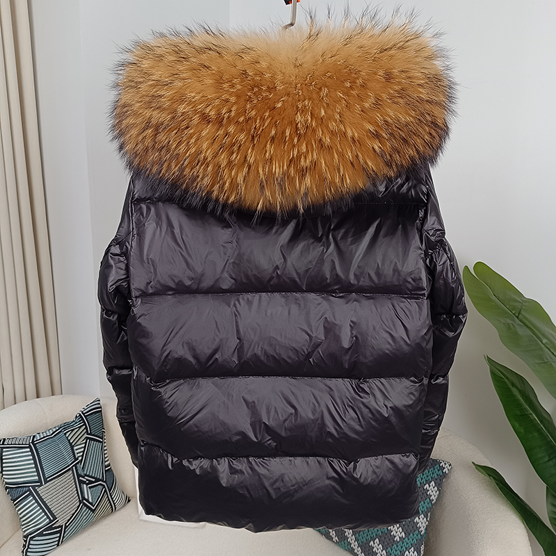 OFTBUY 2023 Winter Jacket Women Real Fox Fur Raccoon Fur Collar Hooded Thick Warm Duck Down Long Streetwear Outerwear Detachable