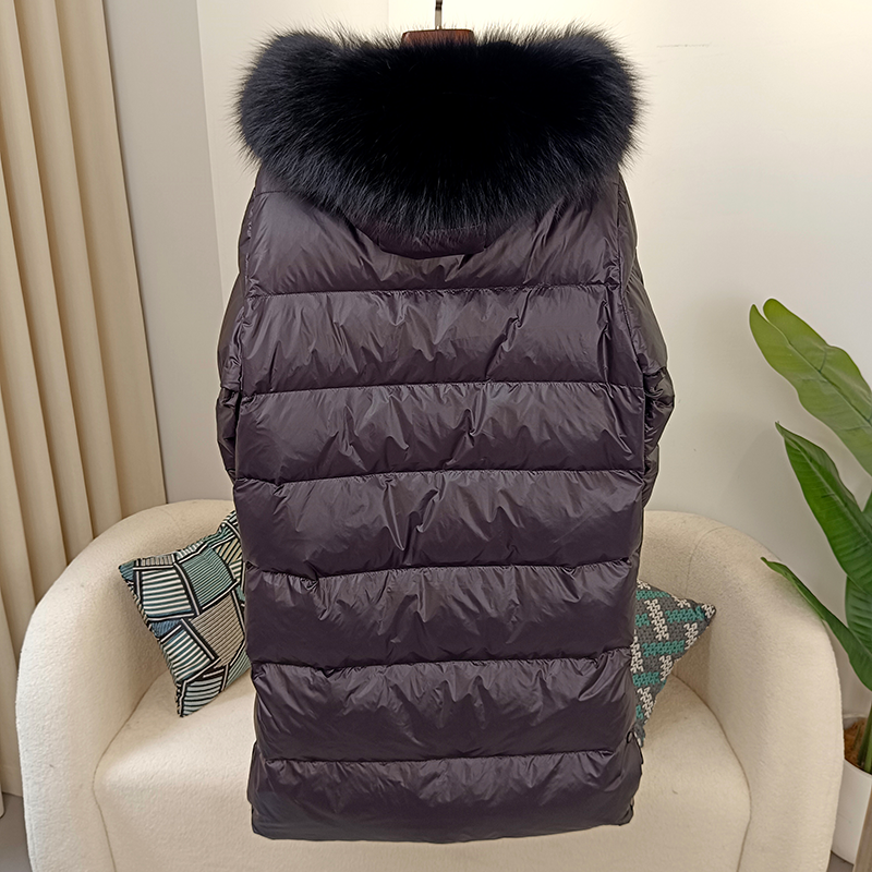 OFTBUY 2023 Winter Jacket Women Real Fox Fur Raccoon Fur Collar Hooded Thick Warm Duck Down Long Streetwear Outerwear Detachable