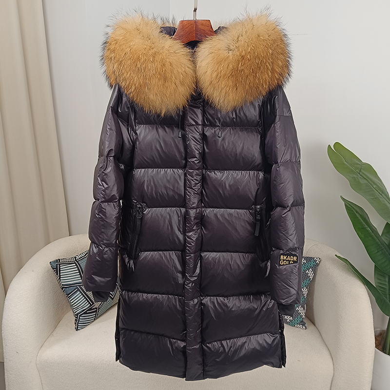 OFTBUY 2023 Winter Jacket Women Real Fox Fur Raccoon Fur Collar Hooded Thick Warm Duck Down Long Streetwear Outerwear Detachable