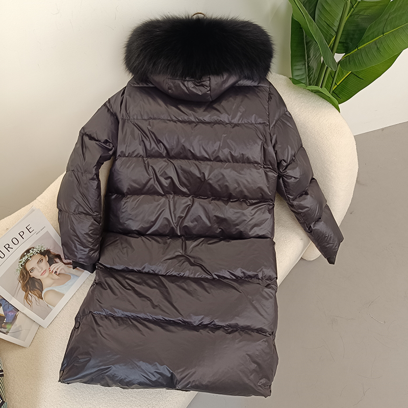 OFTBUY 2023 Winter Jacket Women Real Fox Fur Raccoon Fur Collar Hooded Thick Warm Duck Down Long Streetwear Outerwear Detachable