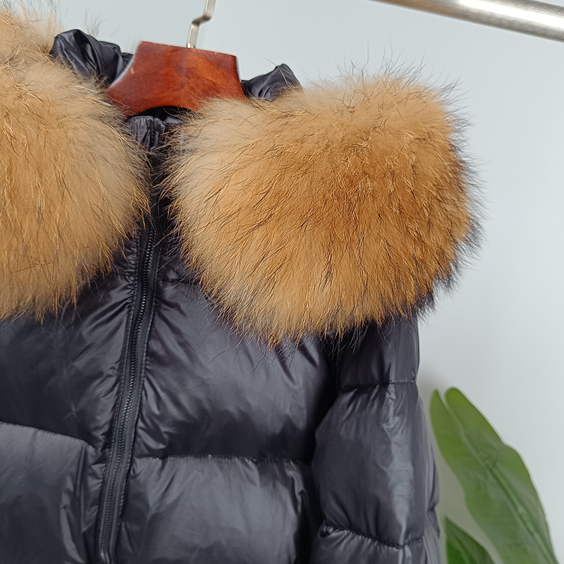 OFTBUY 2023 Winter Jacket Women Real Fox Fur Raccoon Fur Collar Hooded Thick Warm Duck Down Long Streetwear Outerwear Detachable
