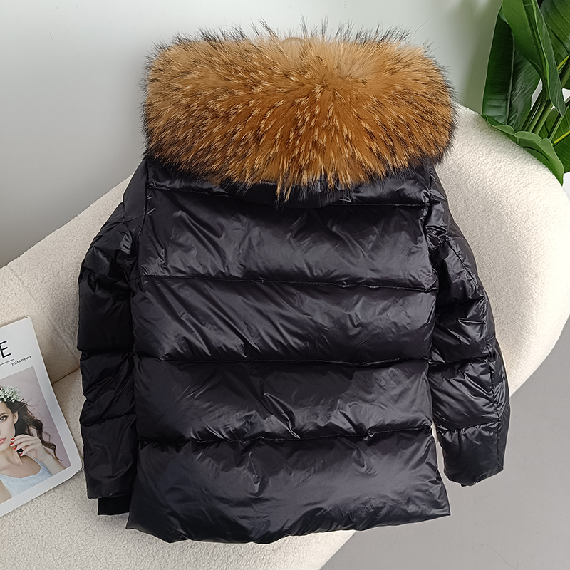 OFTBUY 2023 Winter Jacket Women Real Fox Fur Raccoon Fur Collar Hooded Thick Warm Duck Down Long Streetwear Outerwear Detachable