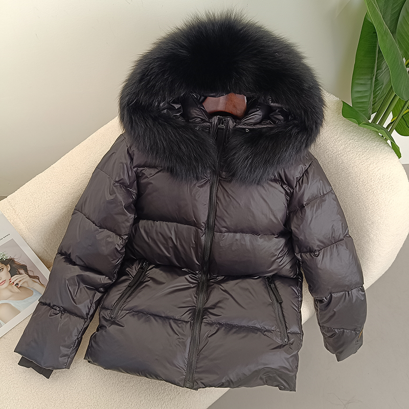OFTBUY 2023 Winter Jacket Women Real Fox Fur Raccoon Fur Collar Hooded Thick Warm Duck Down Long Streetwear Outerwear Detachable