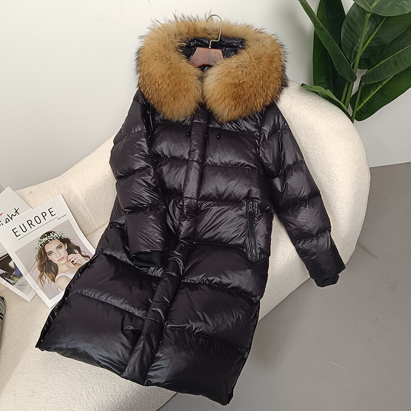 OFTBUY 2023 Winter Jacket Women Real Fox Fur Raccoon Fur Collar Hooded Thick Warm Duck Down Long Streetwear Outerwear Detachable