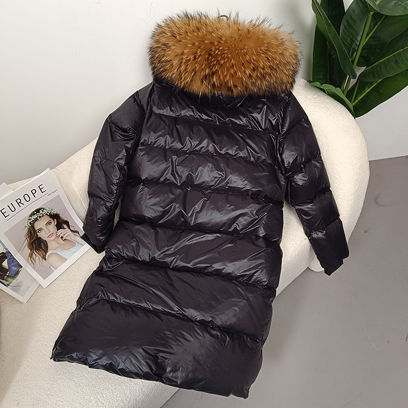 OFTBUY 2023 Winter Jacket Women Real Fox Fur Raccoon Fur Collar Hooded Thick Warm Duck Down Long Streetwear Outerwear Detachable