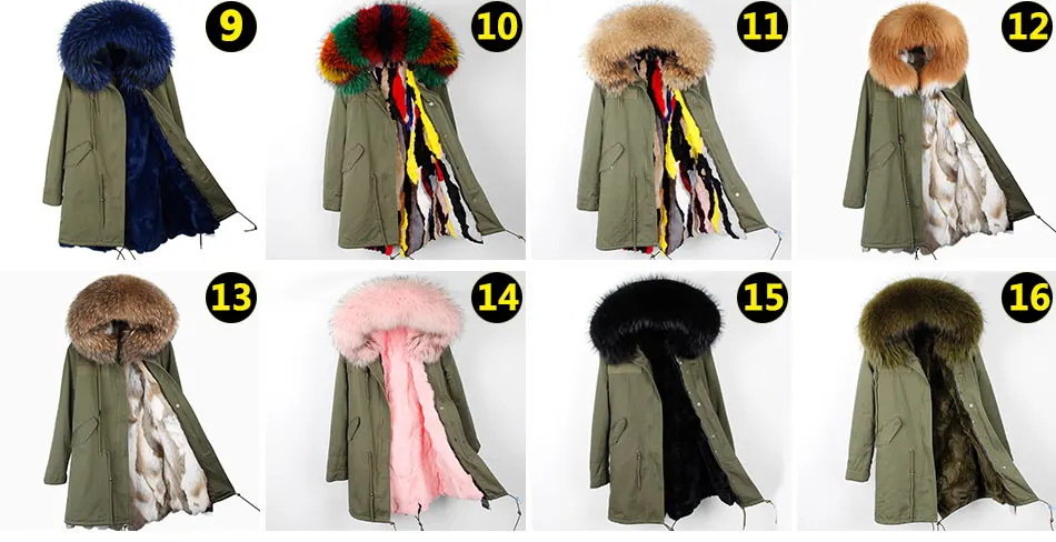 MAOMAOKONG Fashion Women's Real Rabbit Fur Lining Winter Jacket Coat Natural Fox Fur Collar Hooded Long Parkas Female Outwear