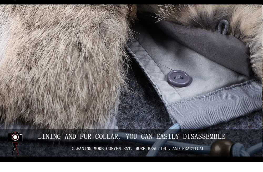 MAOMAOKONG Fashion Women's Real Rabbit Fur Lining Winter Jacket Coat Natural Fox Fur Collar Hooded Long Parkas Female Outwear