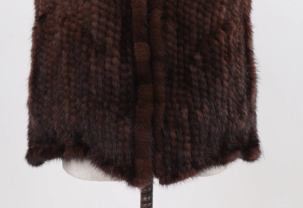 New Women Natural Warm Mink Fur Vest Autumn Winter 100% Genuine Real Mink Fur Sleeveless Jacket Lady Luxury Real Mink Fur Gilet