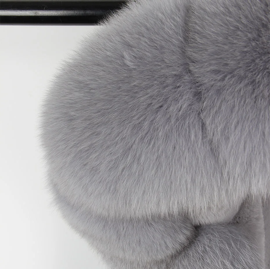 MAOMAOKONG 2026 Winter Women Coat Natural Fox Fur Collar Cuff Black Jackets Outwear Thick Luxury Real Fur Parka Women's Fur Coat