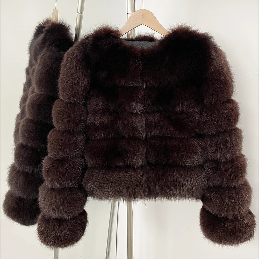 OFTBUY Wholesale Natural Raccoon Fox Fur Coat New High Quality Winter Jacket Women Fluffy Real Fur Clothing Outerwear Streetwear