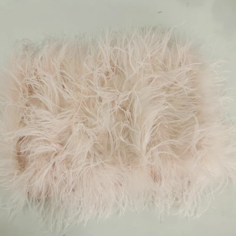 New Style Women's Coat 38 Cm 100% Natural Ostrich Hair Women's Sexy Real Ostrich Feather Ostrich Feather Jacket Long Sleeve