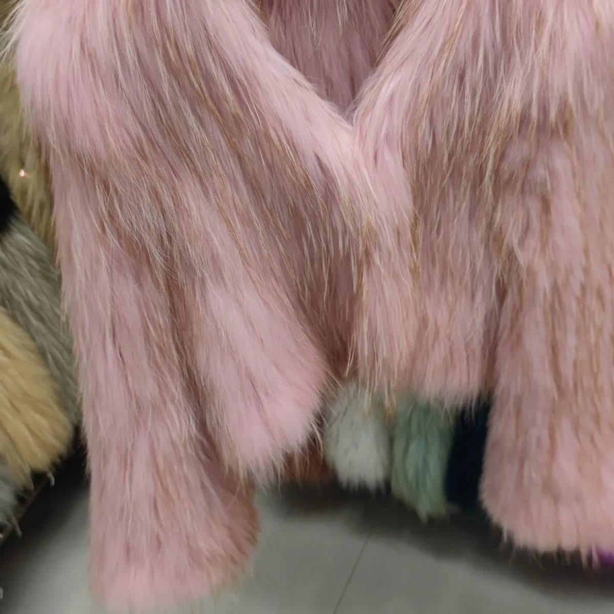 Hot Sales Natural Fur Fashion Short Coat New Raccoon Fur Double Sided Weaving Jacket Encryption Thickening Raccoon Fur Jacket