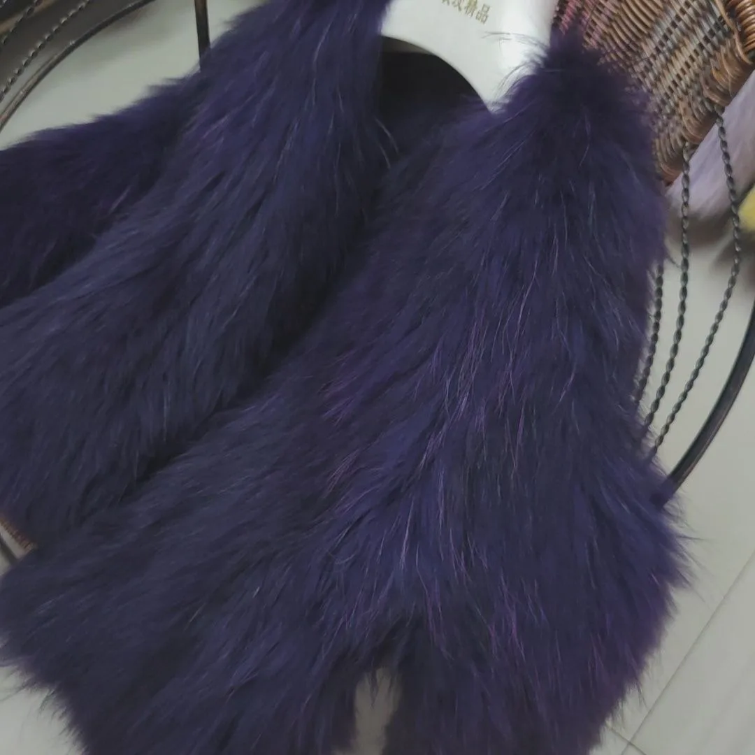 Hot Sales Natural Fur Fashion Short Coat New Raccoon Fur Double Sided Weaving Jacket Encryption Thickening Raccoon Fur Jacket