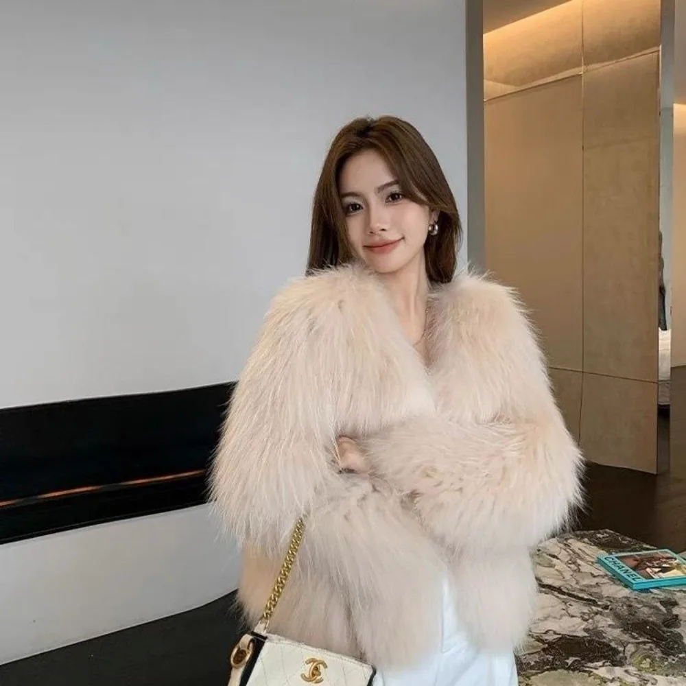 Hot Sales Natural Fur Fashion Short Coat New Raccoon Fur Double Sided Weaving Jacket Encryption Thickening Raccoon Fur Jacket